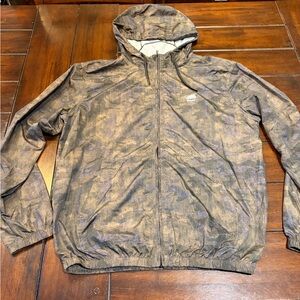 Roots Men's Brown Camouflage Windbreaker
